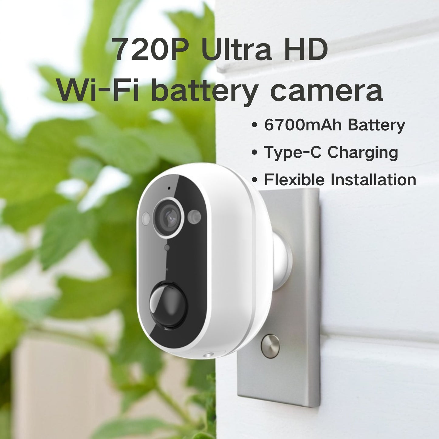 Wireless Wi-Fi & Battery Powered Camera