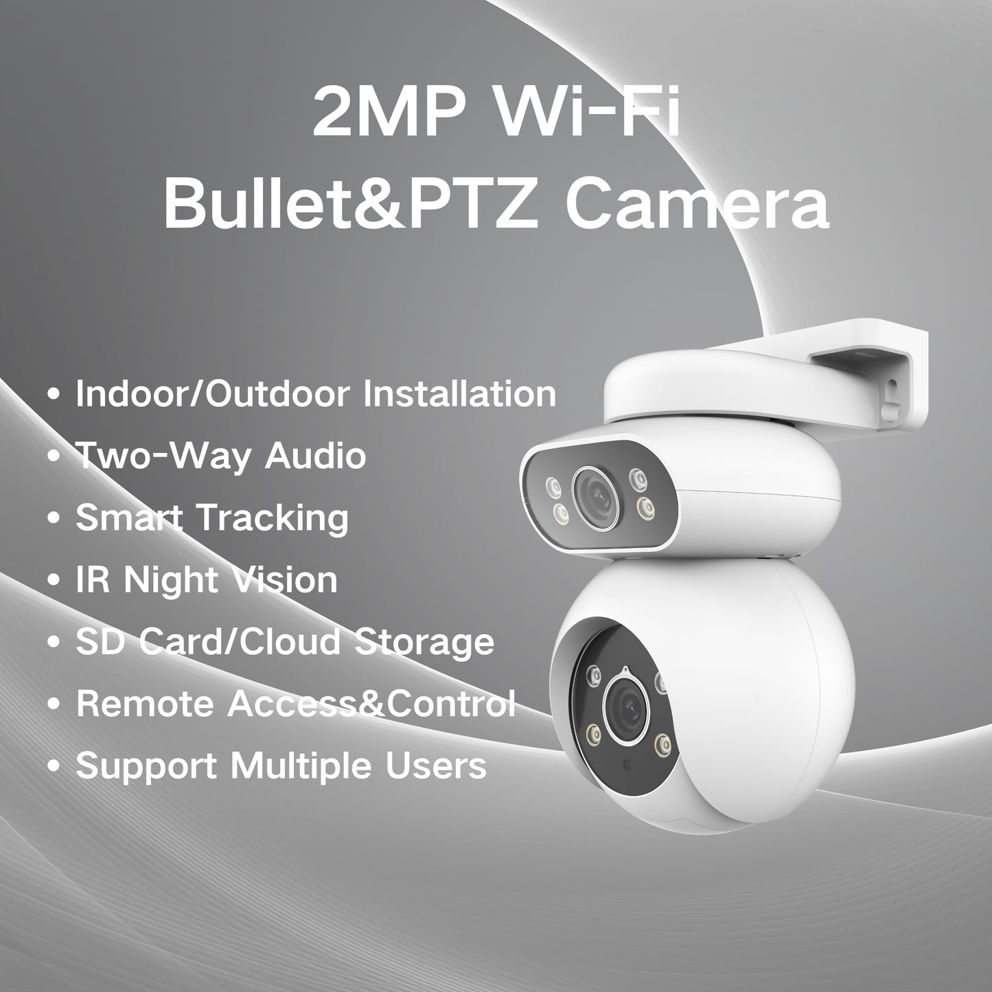 Outdoor HD Bullet&PTZ Dual-Camera