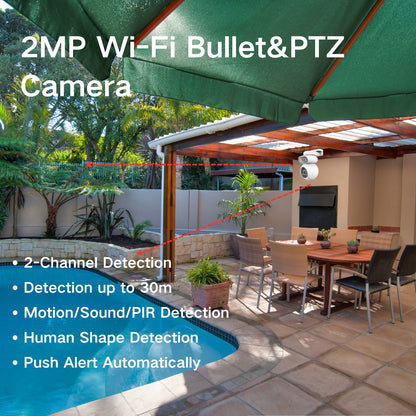 Outdoor HD Bullet&PTZ Dual-Camera