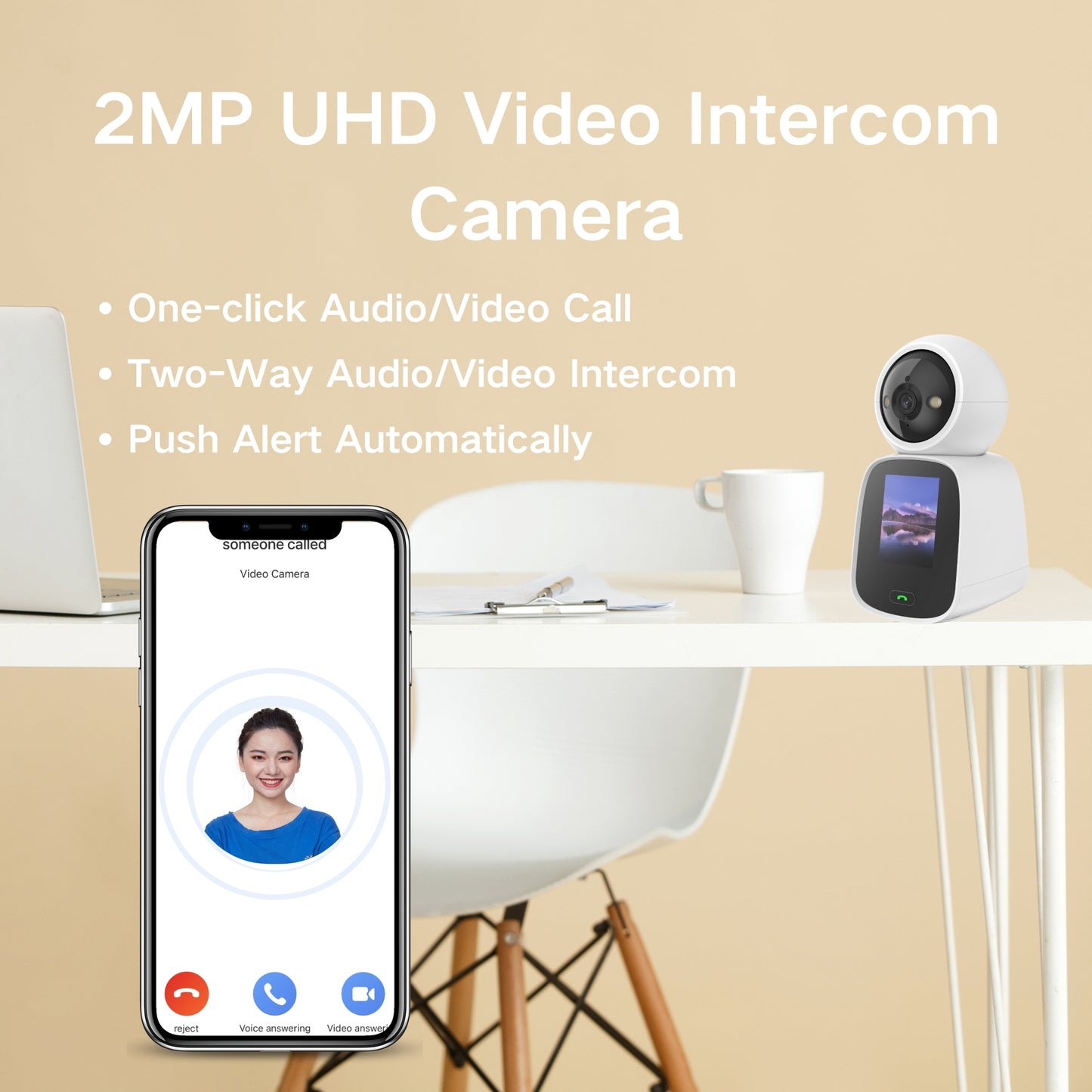 Indoor UHD WiFi Video Intercom Camera