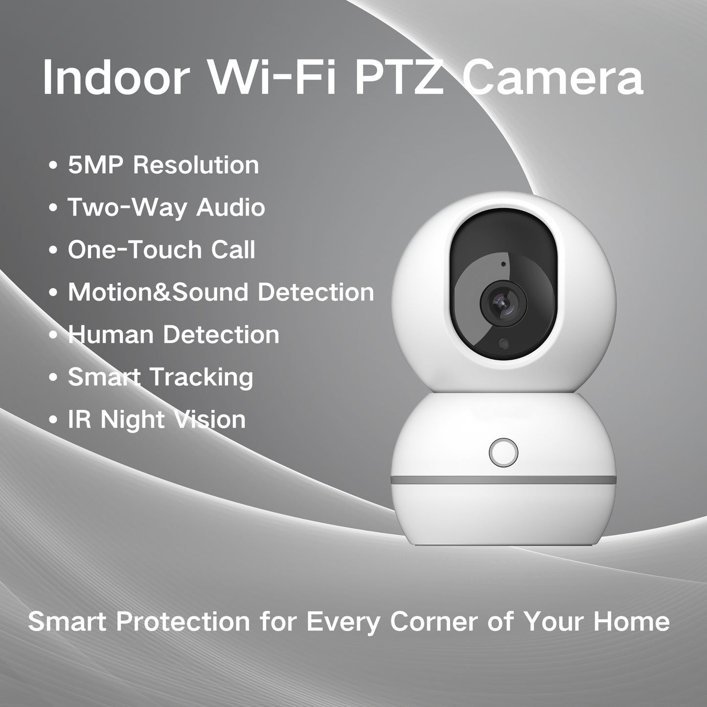 Wireless Indoor PTZ Security Camera